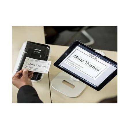 BROTHER P-TOUCH QL-810W 62MM e kadar Baskı Dk serisi USB Wi-Fi Etiket Yazıcı + DK-22205 62MM Termal Etiket, 30 Metre Hediye