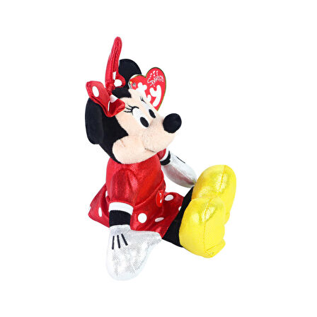 TY Sparkle Sesli Peluş Minnie Mouse Kırmızı 21 cm