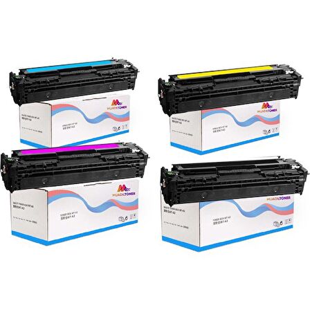 Colorful Toner M252DW Yazıcı Uyumlu Muadil Toner, Hp 201A-CF400A 4 Renk