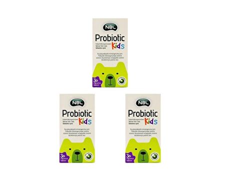 Nbl Probiotic Kids 30 Çiğneme Tableti-3 ADET-SKT:10/2024