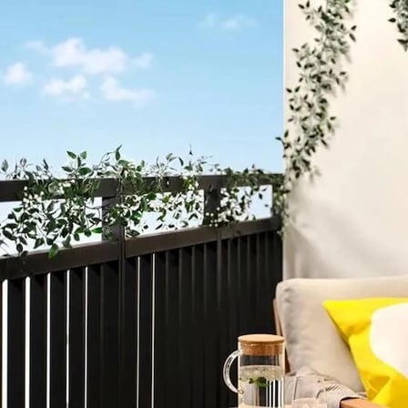IKEA SMYCKA yapay çelenk , beyaz, 1.5 m, bahar yıldızı, iç-dış mekan 