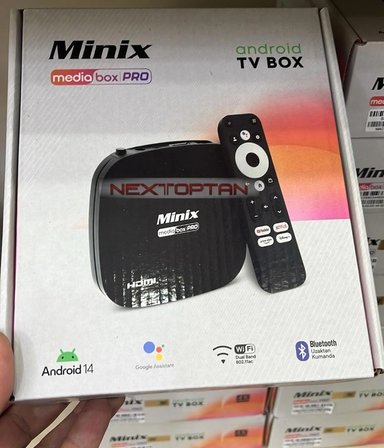 Next Minix MediaBox Pro TV Box Siyah 2 GB RAM 32 GB Hafıza Android Bluetooth 5.2