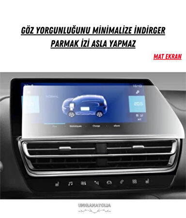 Citroen C5 Aircross 2022-2024 Navigasyon ve Multimedya Uyumlu Mat Ekran Koruyucu