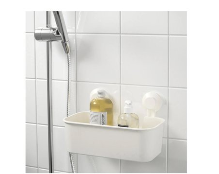 IKEA TISKEN duş sepeti , beyaz 
