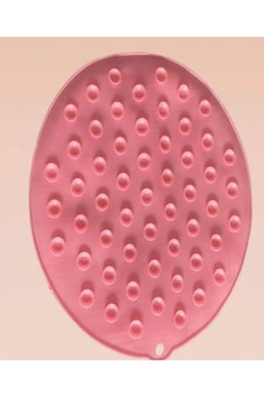 Vantuzlu Yuvarlak Model Banyo Sırt Kese Matı 26 Cm Çap
