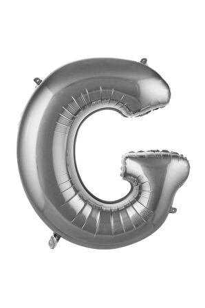 Folyo Balon Harf Gümüş Renk 100 cm 40 inc Helyum Uyumlu