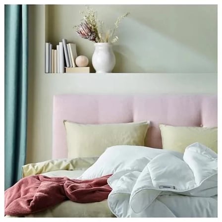 IKEA SMÅSPORRE çift kişilik yorgan , beyaz, hafif sıcak tutar, 240x220 cm, sentetik 