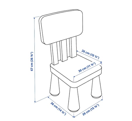 IKEA MAMMUT çocuk sandalyesi , açık mavi 