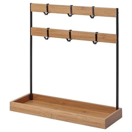 IKEA NÅLBLECKA tezgah üstü düzenleyici , metal-bambu, 38x13x37 cm 
