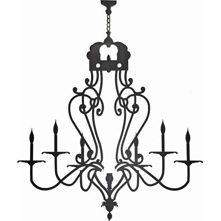 Chandelier Metal Lazer Kesim Tablo 7128