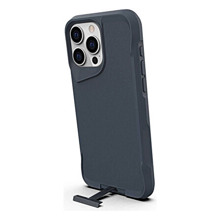 Teleplus Apple iPhone 15 Pro Kılıf Tmax Standlı Mat Darbe Korumalı Kapak