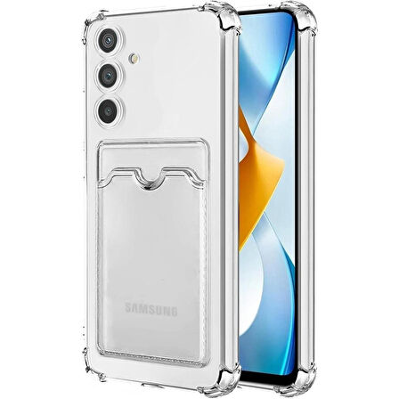 Teleplus Samsung Galaxy A54 Kılıf Sfy Kamera Korumalı Kartlıklı Silikon