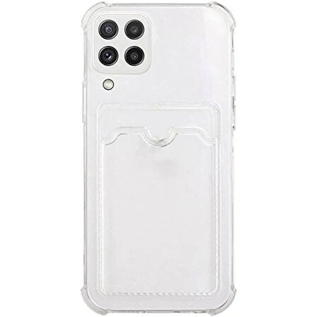 Teleplus Samsung Galaxy M22 Kılıf Sfy Kamera Korumalı Kartlıklı Silikon