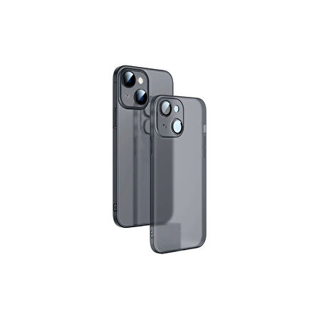 Teleplus iPhone 14 Plus Kılıf Kamera Korumalı Mat Pp Alp Silikon Siyah