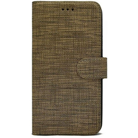 Teleplus iPhone 12 Pro Max Kılıf Holster Canvas Kartlıklı Fabric Cüzdan