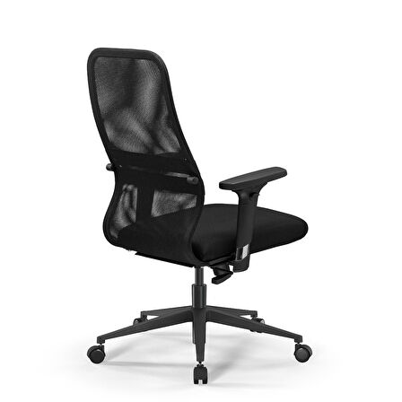 Ergolife Sit 8 Ergonomik Fileli Ofis - Bekleme Koltuğu / Çalışma Sandalyesi - DF.D.1.243 Siyah