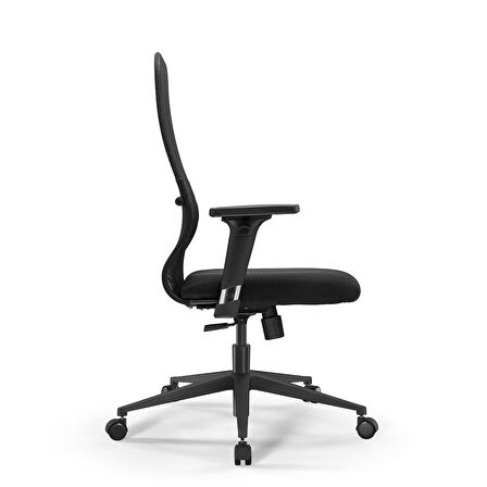 Ergolife Sit 8 Ergonomik Fileli Ofis - Bekleme Koltuğu / Çalışma Sandalyesi - DF.D.1.243 Siyah