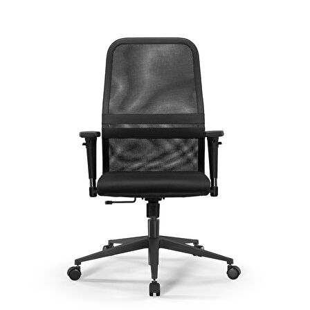 Ergolife Sit 8 Ergonomik Fileli Ofis - Bekleme Koltuğu / Çalışma Sandalyesi - DF.D.1.243 Siyah