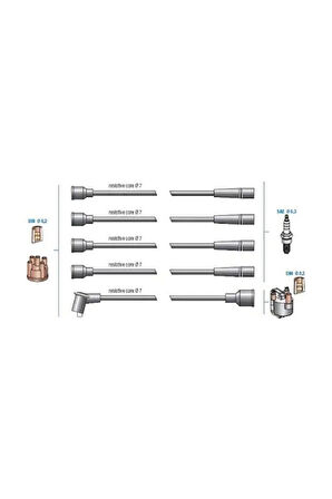 7675-BUJI Kablosu 1,6 Slx Duz Motor
