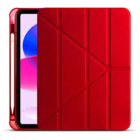 Teleplus Apple iPad Pro 12.9 2021 5.nesil Kılıf Trifolding Standlı Kalemlikli Kapak Rd1