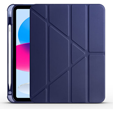 Teleplus Apple iPad 9.7 2017 Kılıf Trifolding Standlı Kalemlikli Kapak Rd2