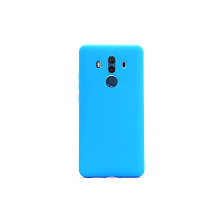 Teleplus Huawei Mate 10 Pro Kılıf Premier Silikon Kılıf Mat Kılıf Mavi
