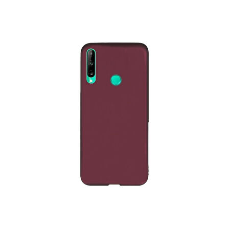 Teleplus Huawei P40 Lite E Kılıf Premier Silikon Esnek Koruma Mürdüm