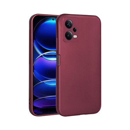 Teleplus Xiaomi Redmi Note 12 5g Kılıf Premier Mat Silikon Renkli Lüx Korumalı Mor