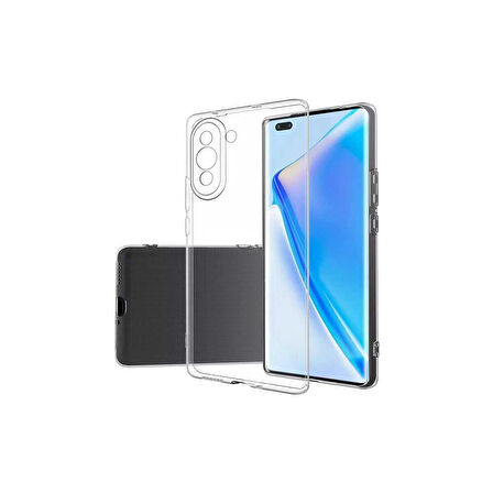 Teleplus Huawei Nova 10 Pro Kılıf Süper Silikon Lüx Kamera Korumalı Şeffaf