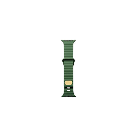 Teleplus Watch 4 5 40MM Kordon Silikon Metal Tokalı Ayarlanabilir KRD73 Yeşil