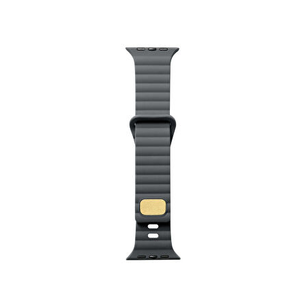 Teleplus Watch 6 40 mm Kordon Silikon Metal Tokalı Ayarlanabilir KRD73 Gri