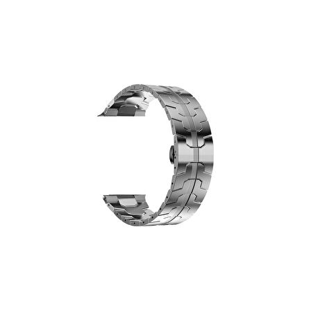 Teleplus Watch Series 3 4 5 44MM Kordon Titanium Alaşımlı Metal Krd 63 Gümüş