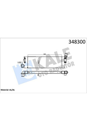 Turbo Radyatörü Intercooler Mgn Iı-Scenıc Iı 1.5dcı-1.9dcı Al-Pl-Brz 586X187X40 8200700172-82