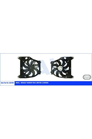 420700-FAN Motoru Davlumbazlı Renault Kng 200W-385MM