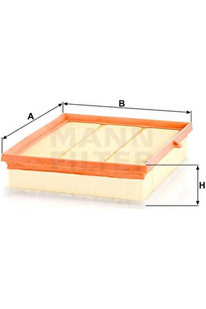 C26010-HAVA Filtresi Toyota Verso 1.6 D-4d 13 Aurıs 1.6d-4d 15-18 Avensıs 1.6-4d 2.0d-4