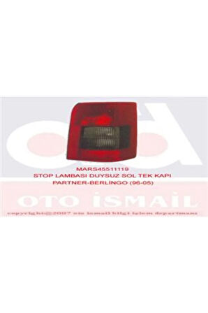 Stop Lambası Duysuz Sol Tek Kapı Partner-berlıngo 96-05mar-511119 6350.j1
