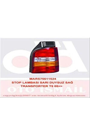 611524-STOP Lambası Sarı Duysuz Sağ Transporter T5 05
