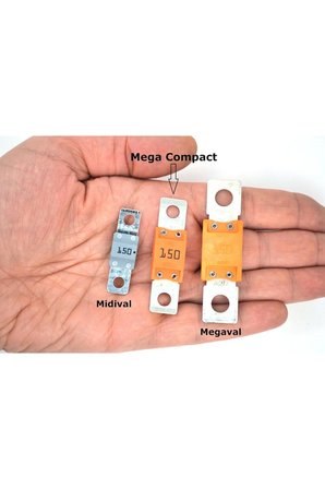 Mega Compact Sigorta 300A Gri 300 Amper DC Bakır - MTA 0615300