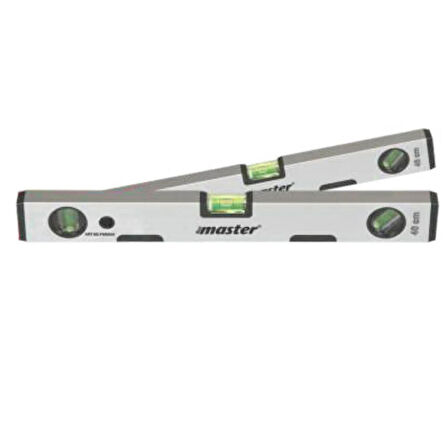 Master Alüminyum Mıknatıslı Su Terazi 80 cm Gri