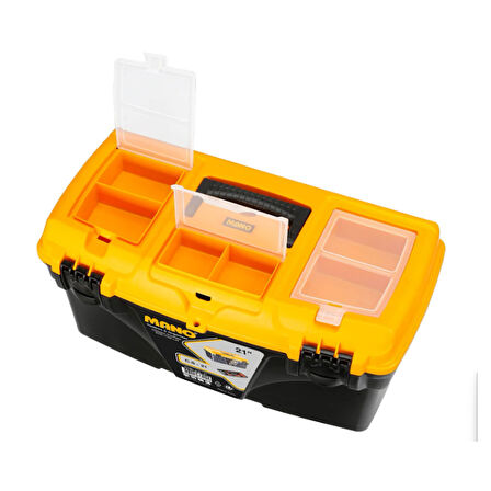 Mano Kilitli  Plastik Takım Çanta Siyah 21"