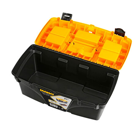 Mano Kilitli  Plastik Takım Çanta Siyah 21"