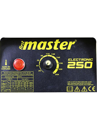 Master First Master Ac Örtülü Elektrod Kaynak Makinesi Electronik 250