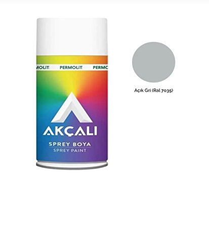 AKÇALI Tampon Sprey Boya 400 ml/ Açık Gri Ral 7035
