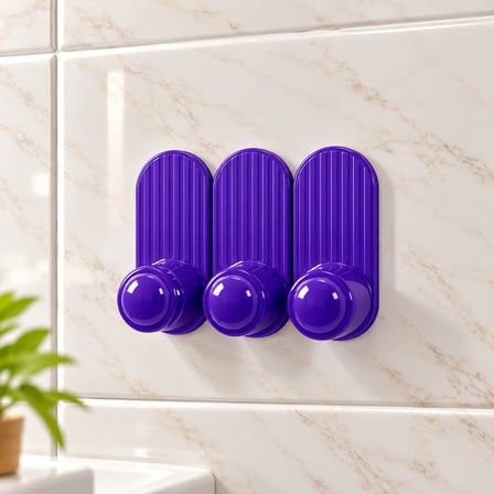 Dalyan 3lü Set Yapıştırmalı Askı Pratik Kullanım Delmeden Kullanım Yapışkanlı Havlu Askısı
