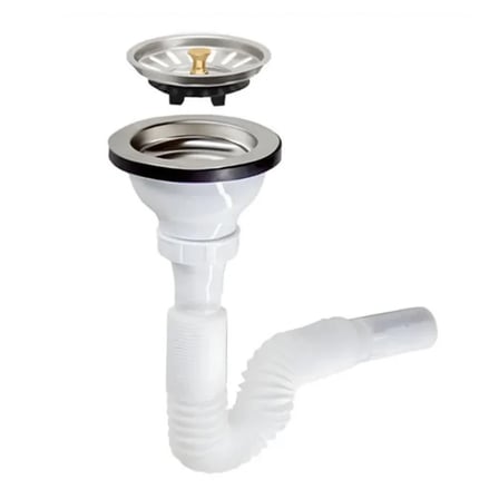 Geylani Çöpmak Büyük Mutfak Evye Lavabo Sifonu Geniş Süzgeç Sifon