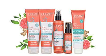 Urban Care Pink Grapefruit & Ginger Saç Bakım Şampuanı ve Saç Bakım Kremi  2'li Set