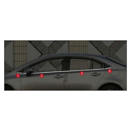 Çmk Toyota Corolla 2019+ Cam Nikelajı