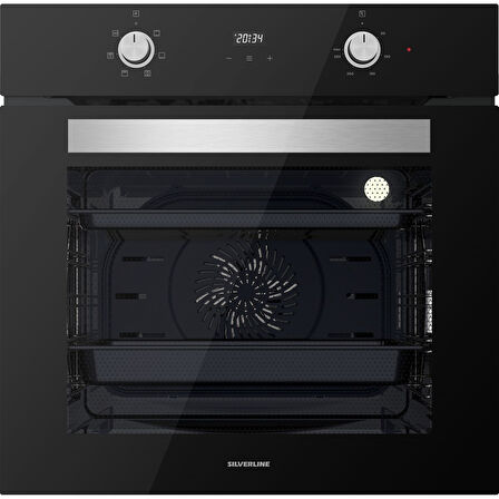 Silverline BO6502B02 - CS5349B01 - 3490 Oslo Siyah Ankastre Set