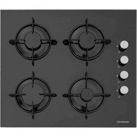 Silverline BO6502B02 - CS5349B01 - 3490 Oslo Siyah Ankastre Set