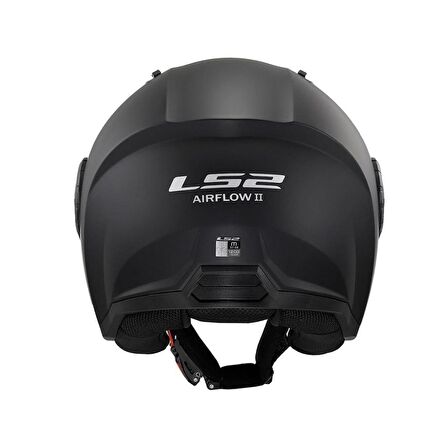 LS2 Airflow 2 Mat Siyah Yarım Kask